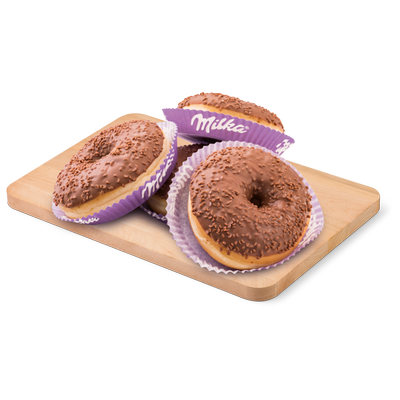 Obrázok DONUT S ČOKOLÁD.POLEVOU MILKA 55G ALFA