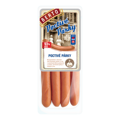 Obrázok POCTIVÉ PÁRKY 180G BERTO