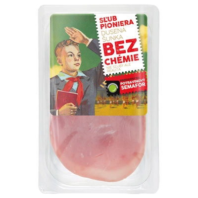 Obrázok SĽUB PIONIERA DUSENÁ ŠUNKA 100G M.PÚCHOV