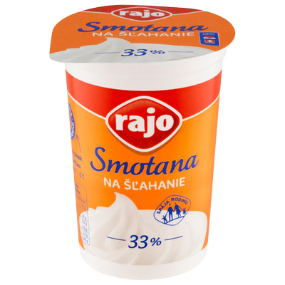 Obrázok RAJO SMOTANA NA ŠĽAHANIE 33% 250ML