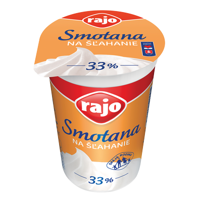 Obrázok RAJO SMOTANA NA ŠĽAHANIE 33% 250ML