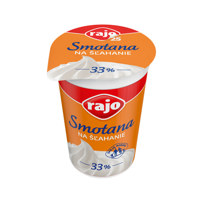 Obrázok RAJO SMOTANA NA ŠĽAHANIE 33% 250ML