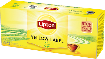Obrázok LIPTON YELLOW LABELČIERNY ČAJ 25 KS