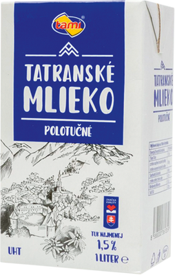 Obrázok TAMI TATRANSKÉ MLIEKO 1,5% UHT 1L