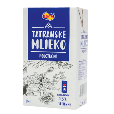 Obrázok TAMI TATRANSKÉ MLIEKO 1,5% UHT 1L