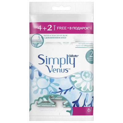 Obrázok GILLETTE SIMPLY VENUS II JHS 4+2KS