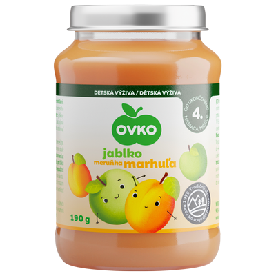 Obrázok OVKO JABLKO+MARHUĽA 190G