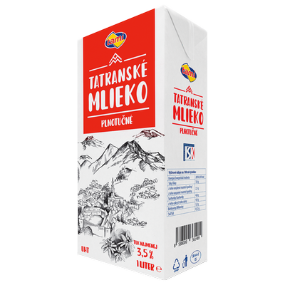 Obrázok TAMI TATRANSKÉ MLIEKO 3,5% UHT 1LT