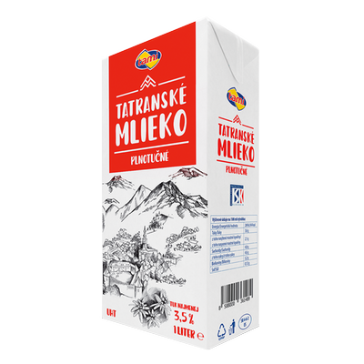 Obrázok TAMI TATRANSKÉ MLIEKO 3,5% UHT 1LT