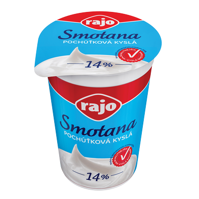 Obrázok RAJO SMOTANA KYSLÁ 14% 375G
