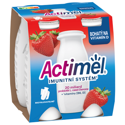 Obrázok DANONE ACTIMEL JAHODA 4X100G