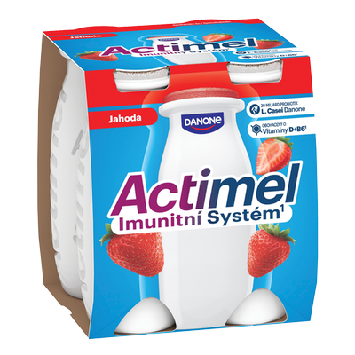 Obrázok DANONE ACTIMEL JAHODA 4X100G