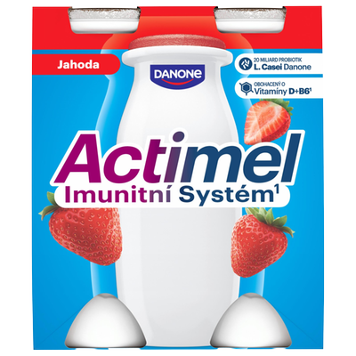Obrázok DANONE ACTIMEL JAHODA 4X100G