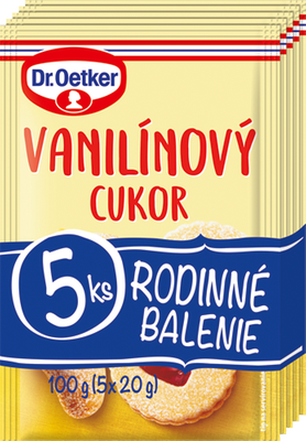 Obrázok DR.OETKER VANILÍNOVÝ CUKOR 5-BAL. 5X20G