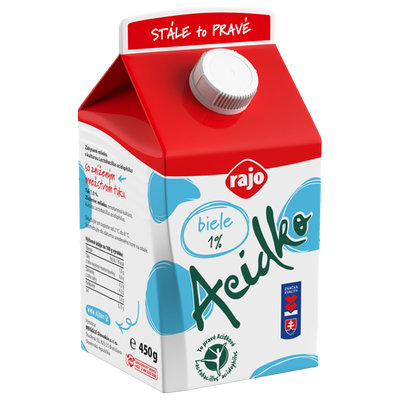 Obrázok RAJO ACIDKO BIELE 1% TUKU 450G