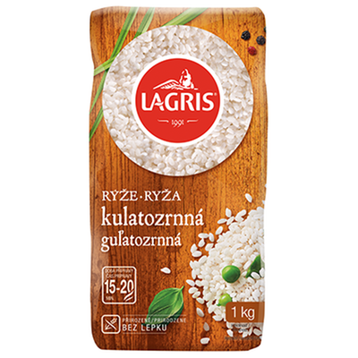Obrázok LAGRIS RYŽA GUĽATOZRNNÁ 1KG STOJ.SÁČOK