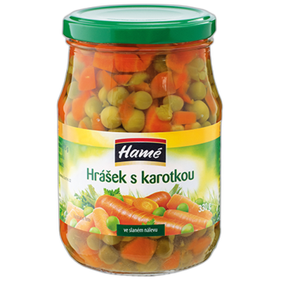 Obrázok HAMÉ HRÁŠOK S MRKVOU V SLAN.NAL 330G