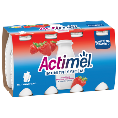 Obrázok DANONE ACTIMEL JAHODA 8X100G