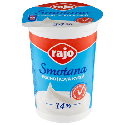 Obrázok RAJO SMOTANA KYSLÁ 14% 180G