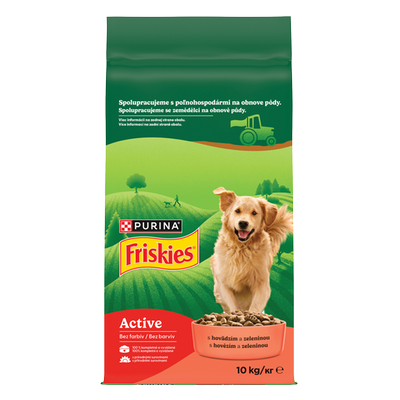 Obrázok FRISKIES ACTIVE GRANULY HOVADZIE 10KG