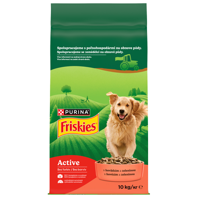 Obrázok FRISKIES ACTIVE GRANULY HOVADZIE 10KG