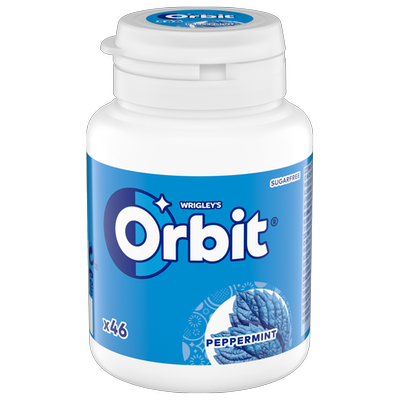 Obrázok ORBIT PEPPERMINT DRAŽÉ DÓZA 64G