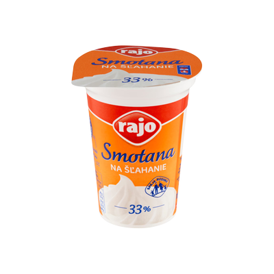 Obrázok RAJO SMOTANA NA ŠĽAHANIE 33% 180ML