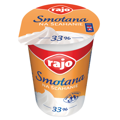 Obrázok RAJO SMOTANA NA ŠĽAHANIE 33% 180ML