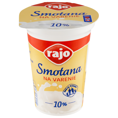 Obrázok RAJO SMOTANA NA VARENIE 10% UHT 180ML
