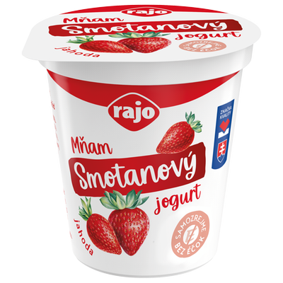 Obrázok RAJO MŇAM SMOTANOVÝ JAHODA 145G