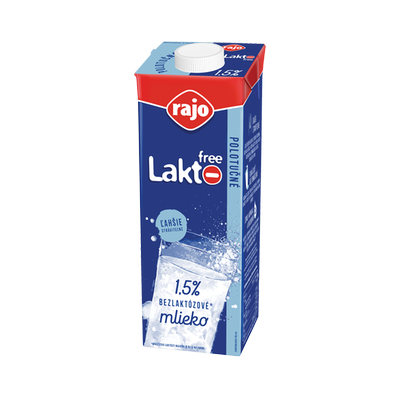 Obrázok RAJO LAKTOFREE MLIEKO 1,5% UHT 1L