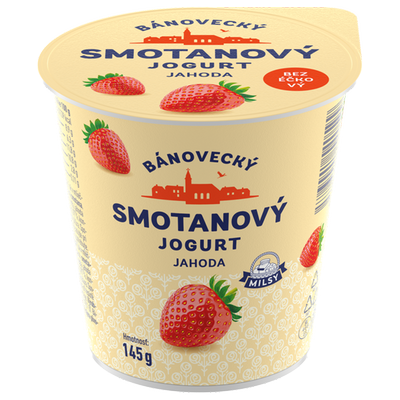 Obrázok MILSY BÁNOVECKÝ SMOT.JOG. JAHODA 145G