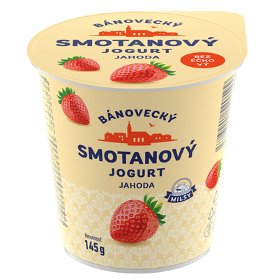 Obrázok MILSY BÁNOVECKÝ SMOT.JOG. JAHODA 145G