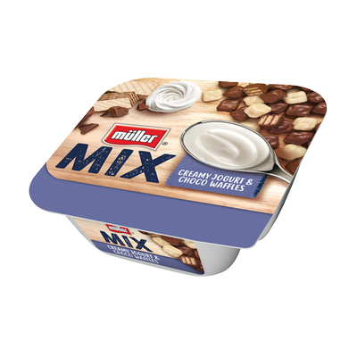 Obrázok MULLER MIX JOGURT CHOCO WAFFLES 130G