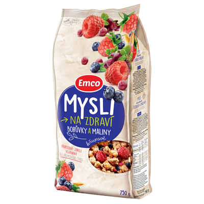Obrázok EMCO MYSLI ČUČORIEDKY A MALINY 750G