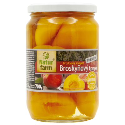 Obrázok NATUR FARM BROSKYŇOVÝ KOMPÓT 720ML