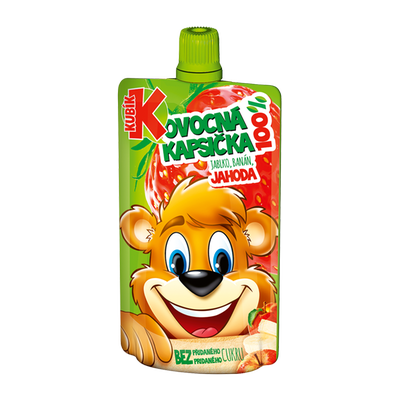 Obrázok KUBÍK 100% JABL-MRKVA-BANÁN-JAHODA 100G