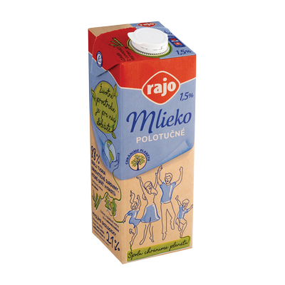 Obrázok RAJO MLIEKO 1,5% UHT 1L EDGE