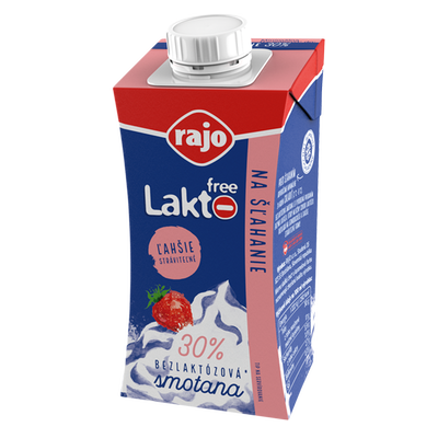 Obrázok RAJO LAKTOFREE SMOTANA NA ŠL. 30% 200ML