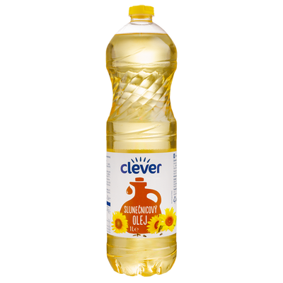 Obrázok CLEVER SLNEČNICOVÝ OLEJ 1L