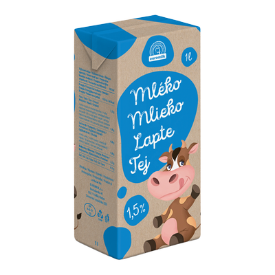 Obrázok EUROMILK MLIEKO 1,5% UHT 1L