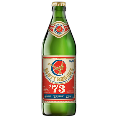 Obrázok ZLATÝ BAŽANT 12% 73 PIVO 0,5L VF