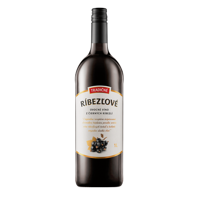 Obrázok TOPOLČIANKY TRADIČNÉ RÍBEZĽOVÉ VÍNO 1L