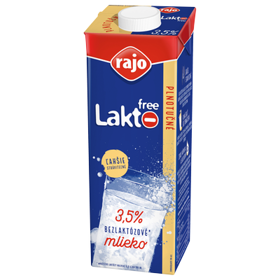 Obrázok RAJO LAKTOFREE MLIEKO 3,5% UHT 1L