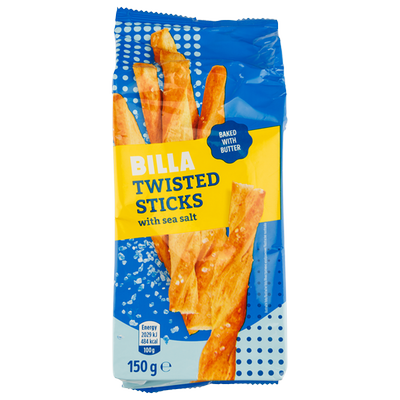 Obrázok BILLA TYČINKY S MORSKOU SOĽOU 150G