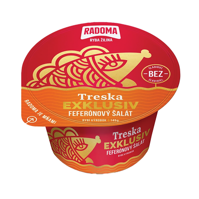 Obrázok TRESKA EXKLUSIV + FEFERÓNOVÝ ŠALÁT 145G