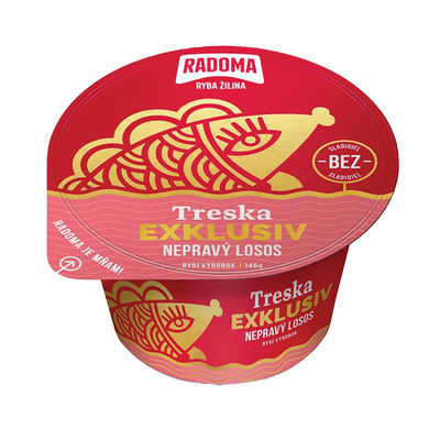 Obrázok TRESKA EXKLUSIV + NEPRAVÝ LOSOS 145G