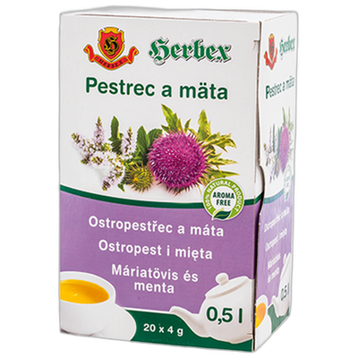 Obrázok HERBEX PESTREC A MÄTA 60G