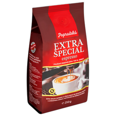 Obrázok POPRADSKÁ KÁVA EXTRA ŠPECIÁL ZRNO 250G