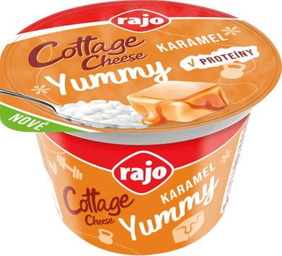 Obrázok RAJO COTTAGE CHEESE KARAMEL 180G